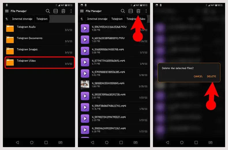 Access Telegram Folder on Android Phone
