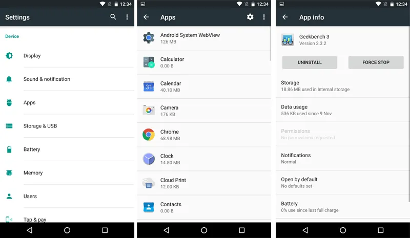 delete apps from android