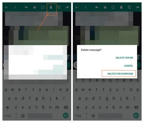 delete whatsapp message
