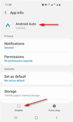 disable android system app