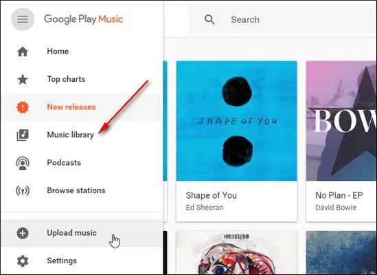 google play music library android