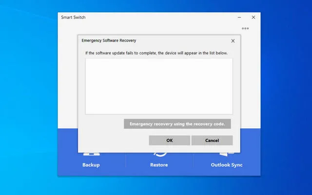 Samsung Smart Switch Emgergency Software Recovery