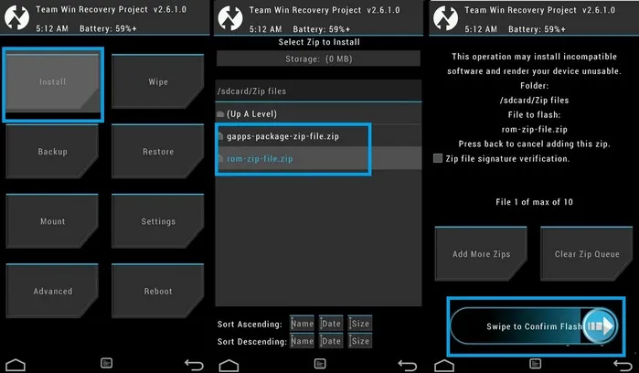 flash rom to android