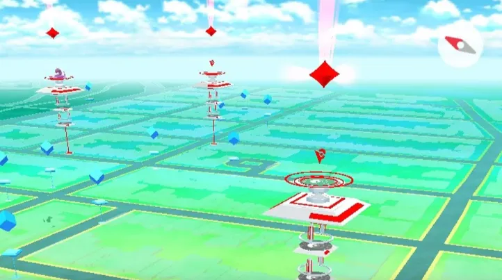 pokestops and gyms